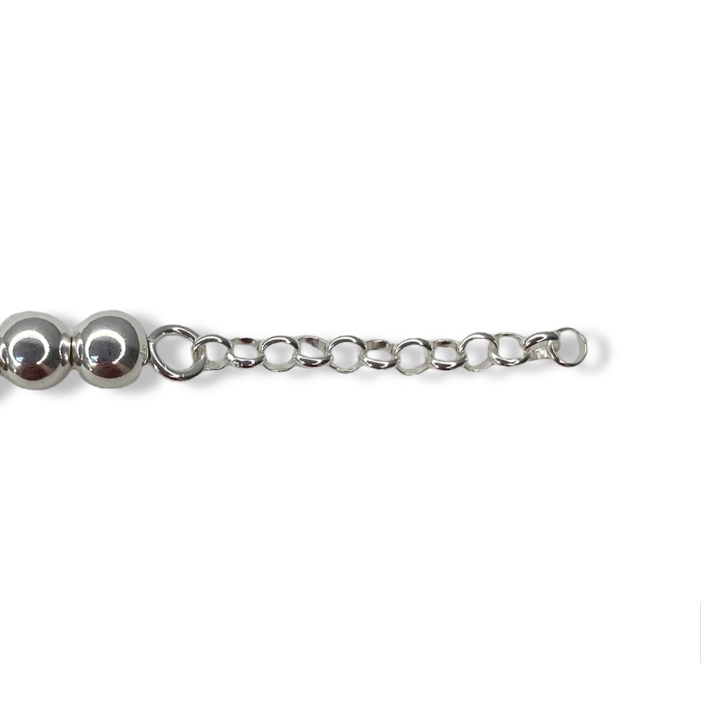 Tiffany & Co. silver heart on extra 6mm ball bracelet