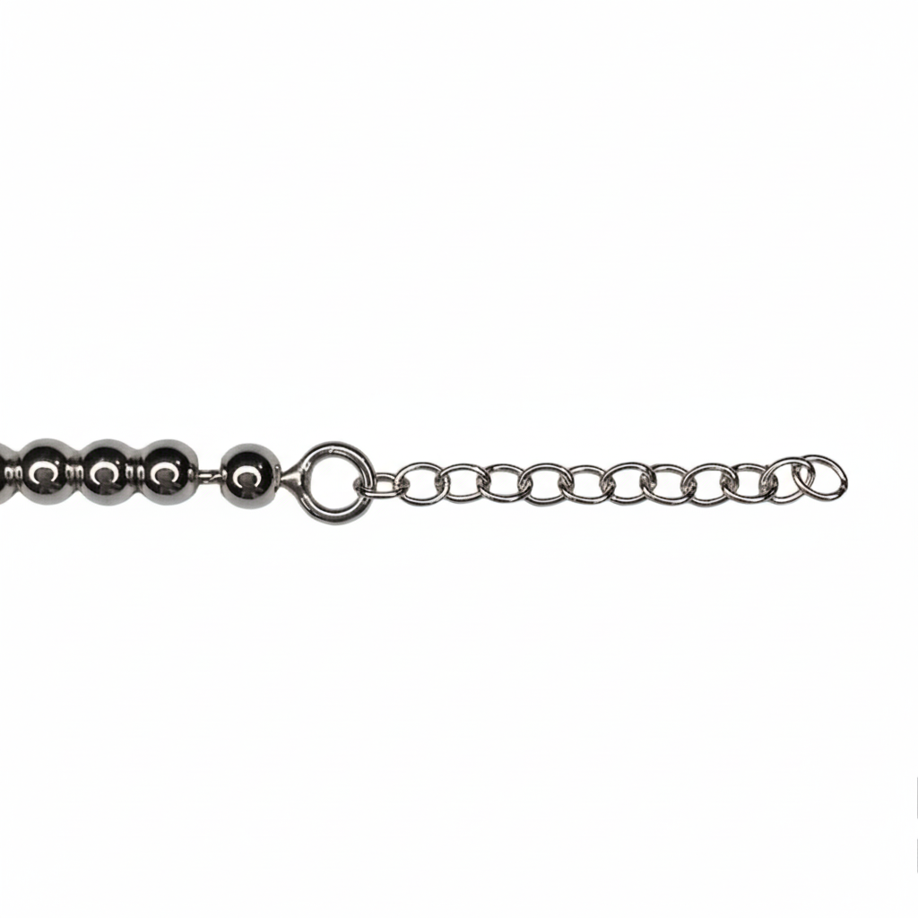 Tiffany & Co. silver heart on extra ball bracelet