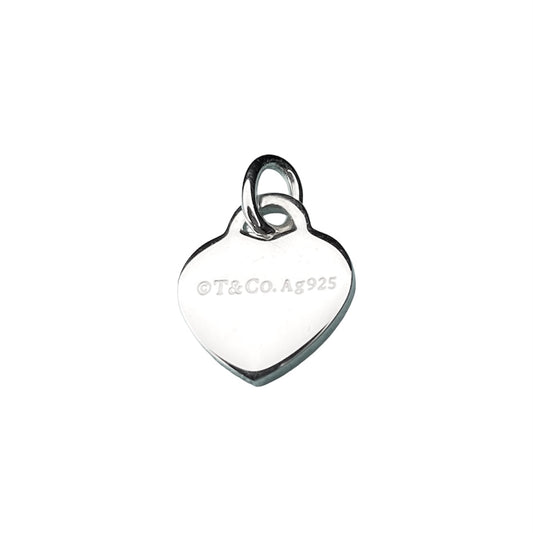 Tiffany & Co. silver heart pendant on extra eyelet