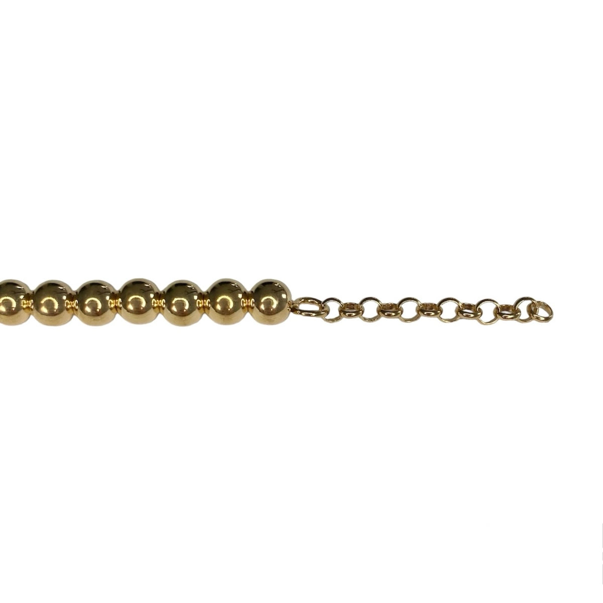Tiffany & Co. vergoldeter Herzanhänger an extra Kugelarmband