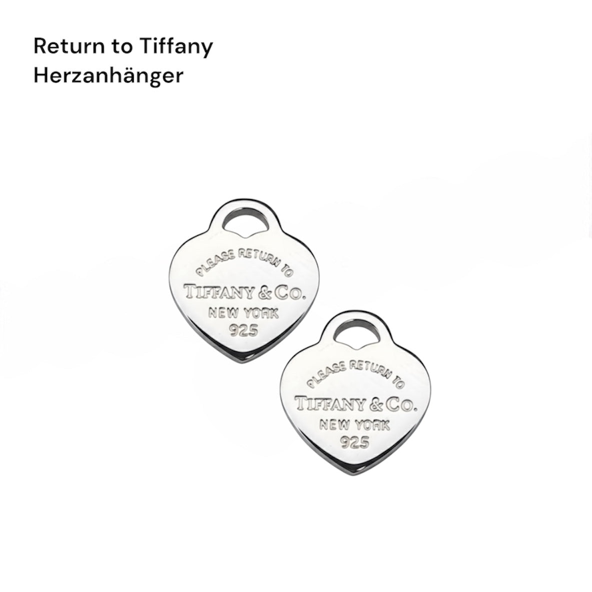 Tiffany & Co. silver hearts on extra earrings 