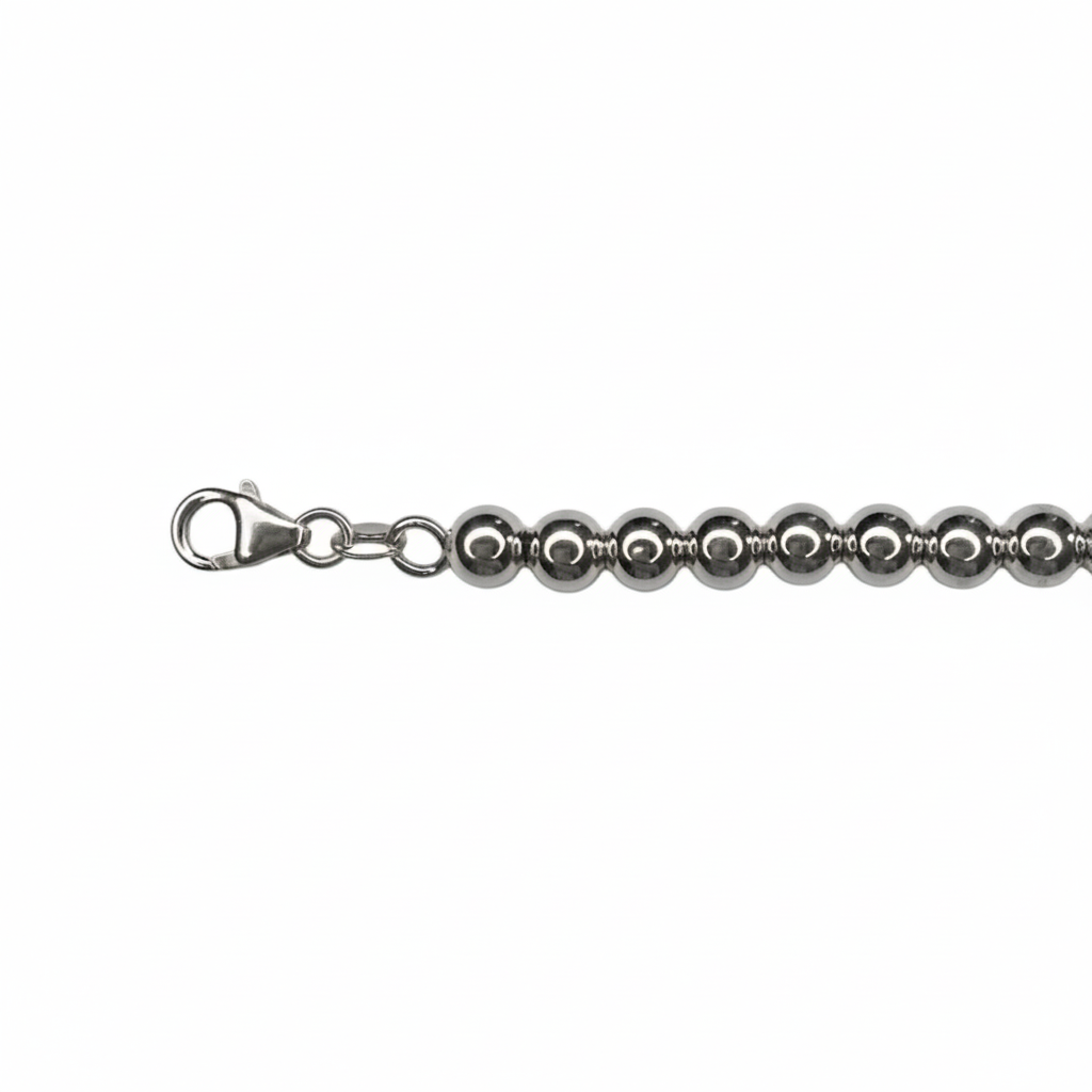 Tiffany & Co. silver heart on extra ball bracelet