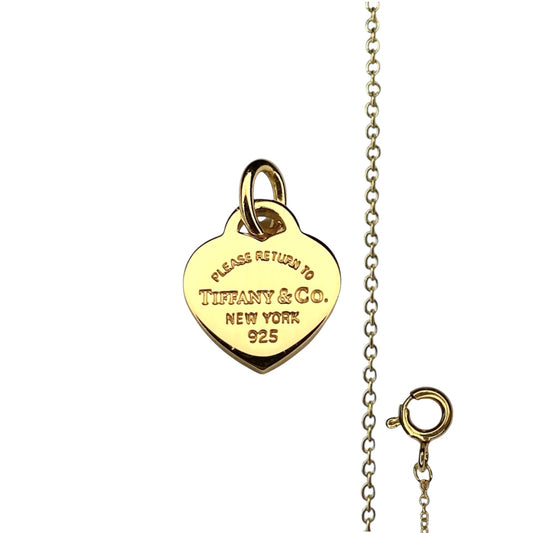 Tiffany & Co. goldplate heart on extra necklace