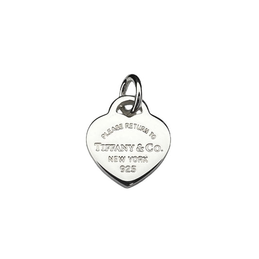Tiffany & Co. silver heart pendant on extra eyelet