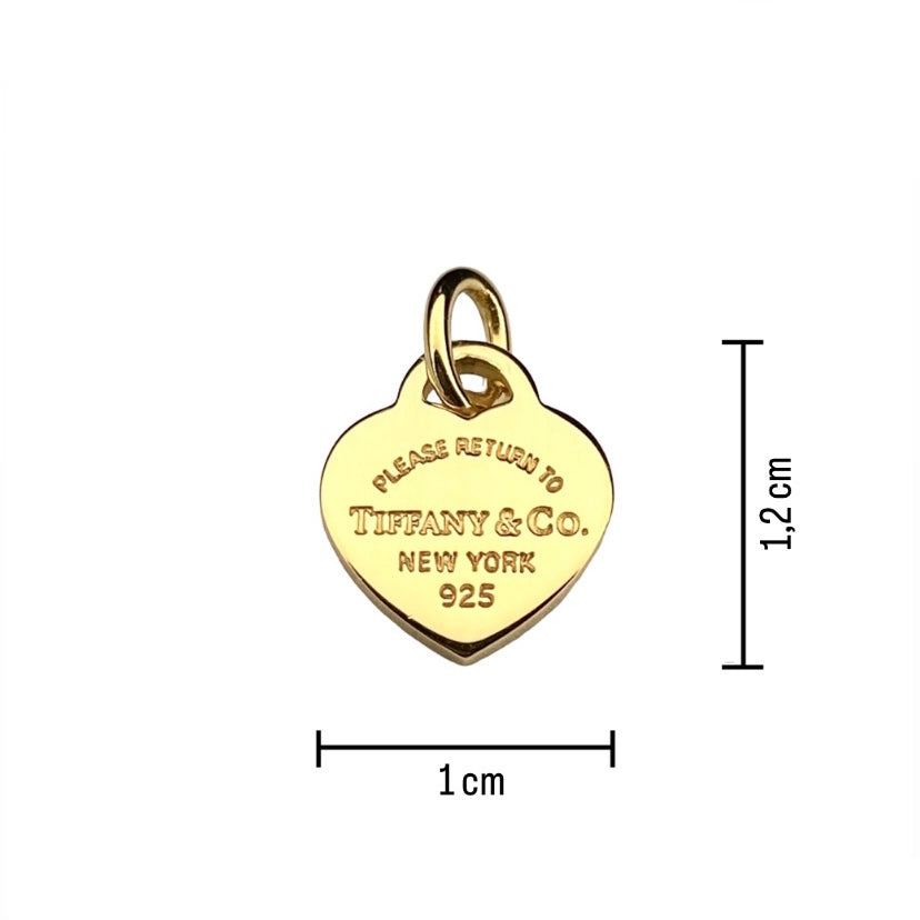 Tiffany & Co. goldplate heart on extra necklace