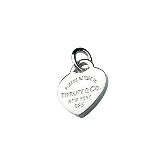 Tiffany & Co. silver heart pendant on extra eyelet